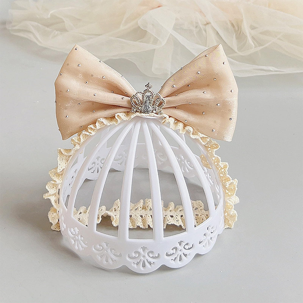 Rannyrena soft-tulle elastic headband provides gentle, comfy fit.