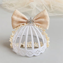 Rannyrena soft-tulle elastic headband provides gentle, comfy fit.