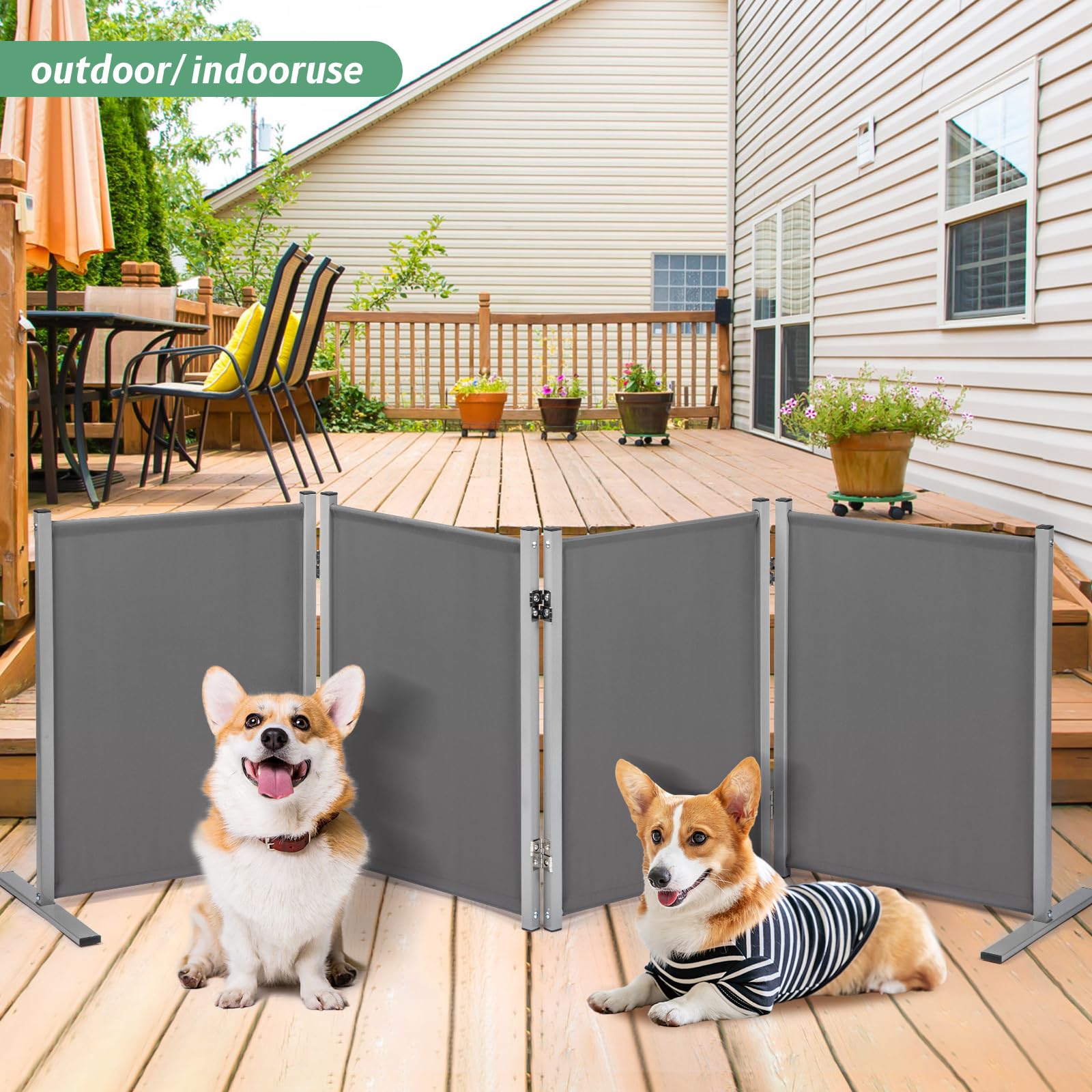 RANTILA dog fence stored under a bed for space-saving storage