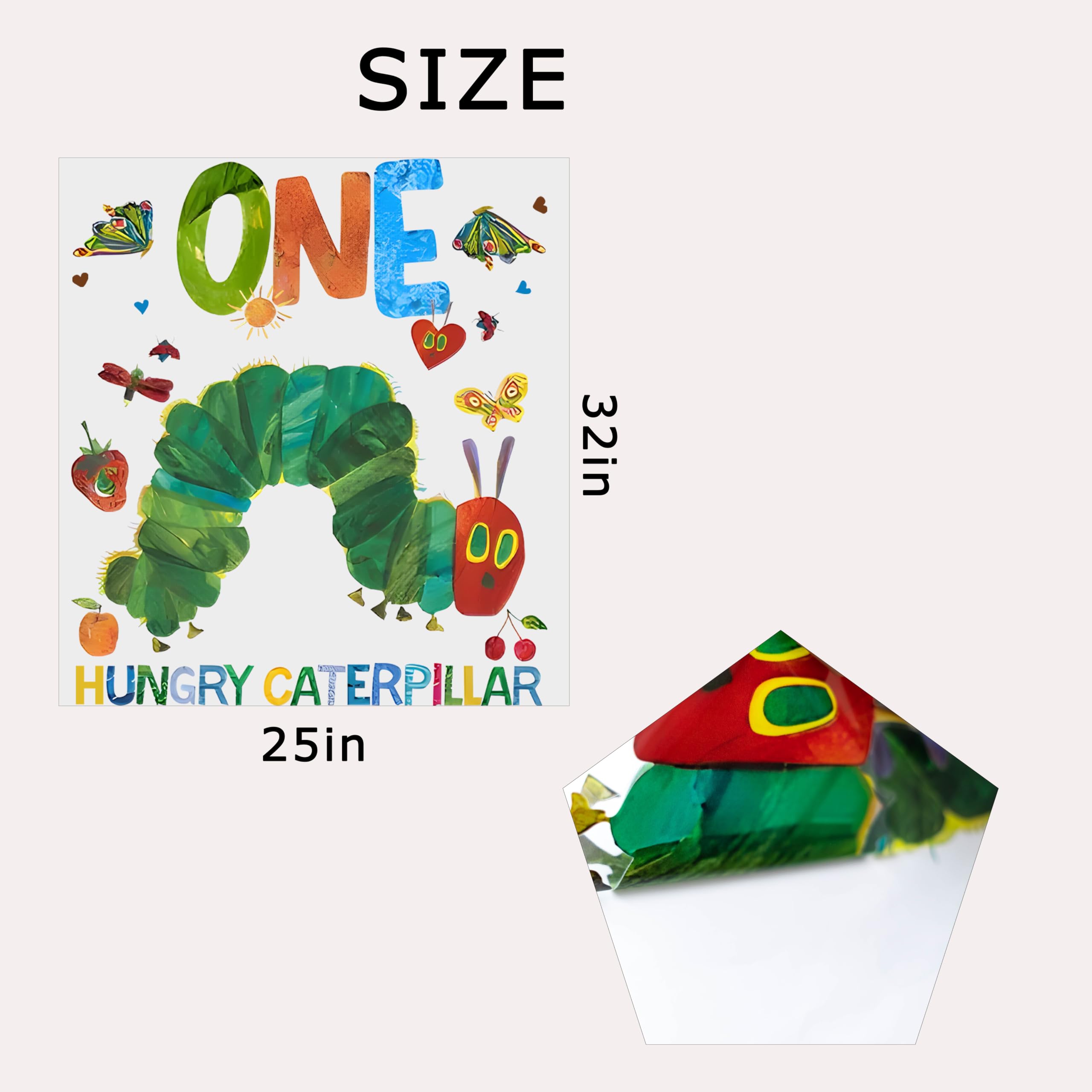 Raoformi One Hungry Caterpillar decal flowers butterflies accents for kid-friendly decor