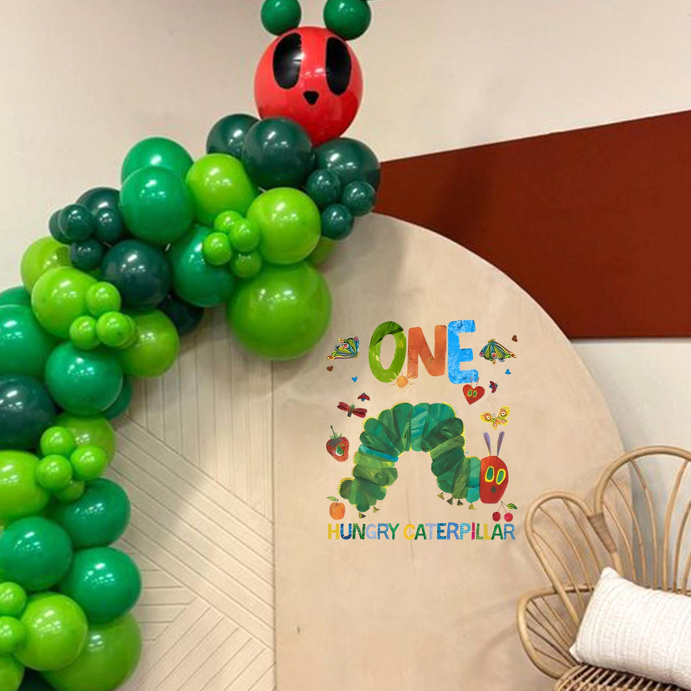 Raoformi One Hungry Caterpillar decal green caterpillar detail ideal for wall decor