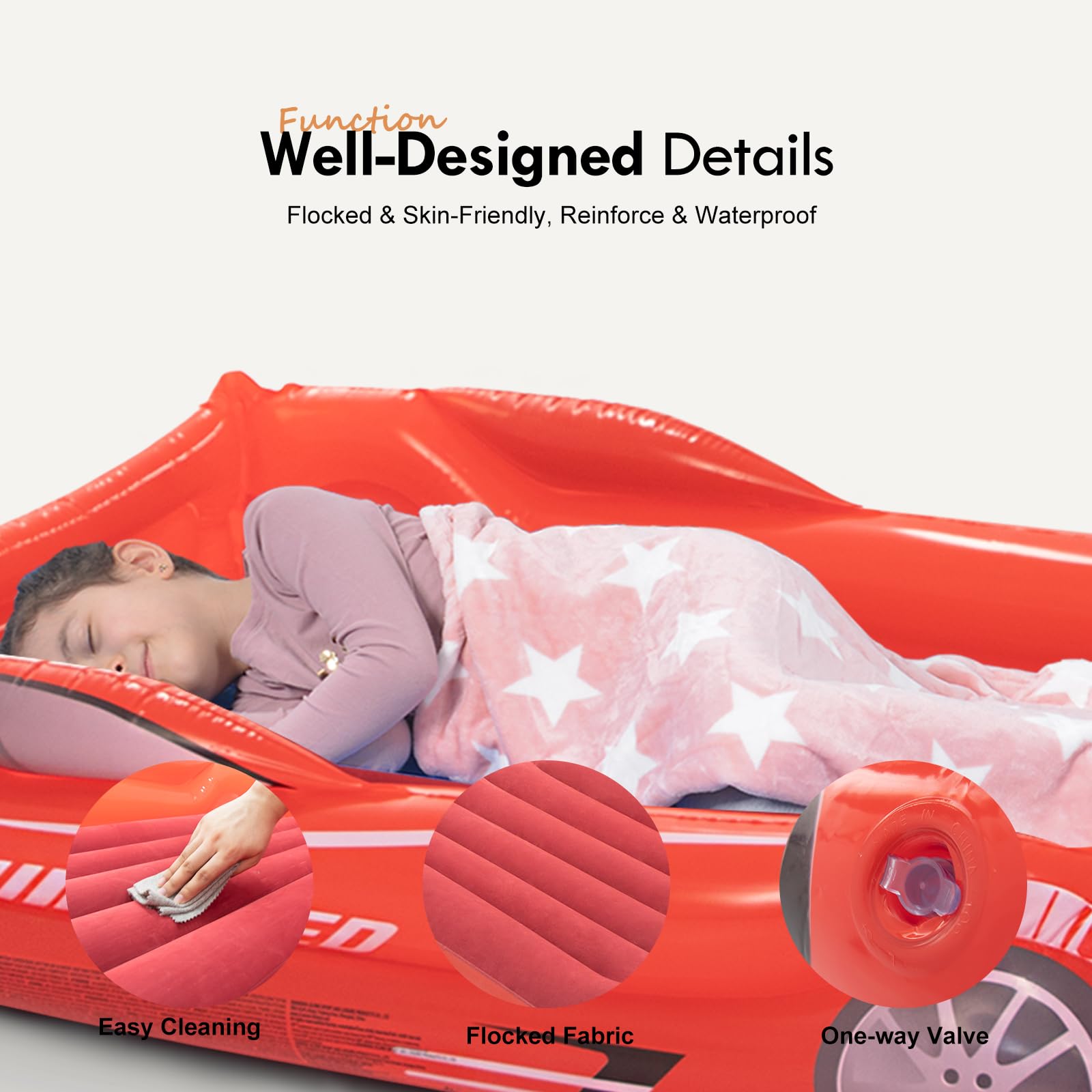 RAPTAVIS travel-ready bed ideal for camping and trips