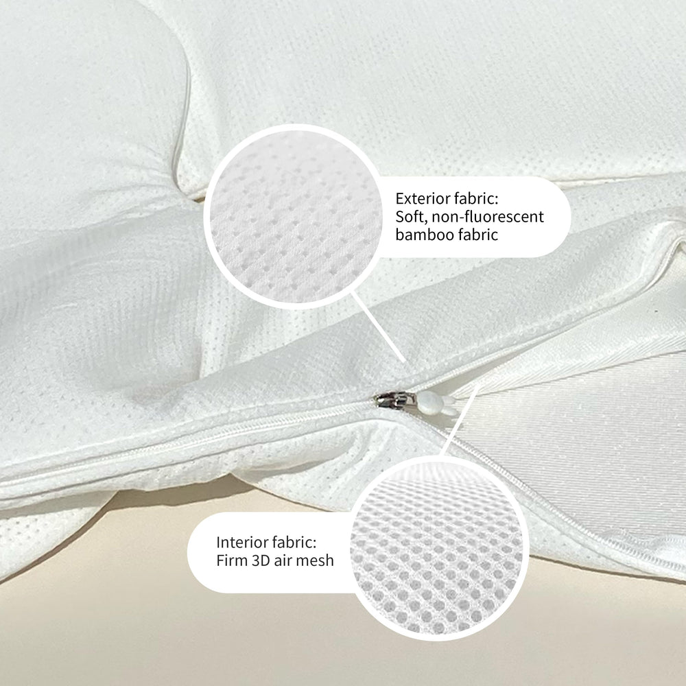 RaRas side snuggle cover promotes ventilation and comfort during awake moments.