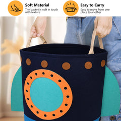 RareCi rocket hamper open-top view highlights quick access to contents after laundry.