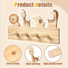 RattanView Safari lion-figure wall hook detail highlighting playful design