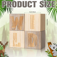RattanView blocks close-up woodgrain highlighting natural texture for nursery decor.
