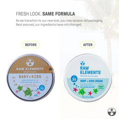Raw Elements SPF 30 non-nano zinc oxide image highlighting mineral sunscreen benefits.