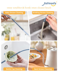 Raymeefa bendable-handle straw-cleaner silicone enables precise cleaning at angles.