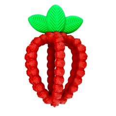 RaZbaby Bites silicone teether with BerryBumps textures for gentle gum massage