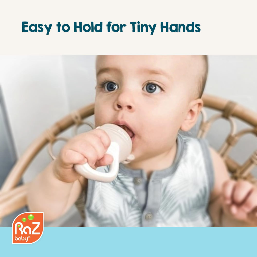 RaZbaby dishwasher-safe design promotes easy cleanup after meals and teething sessions.