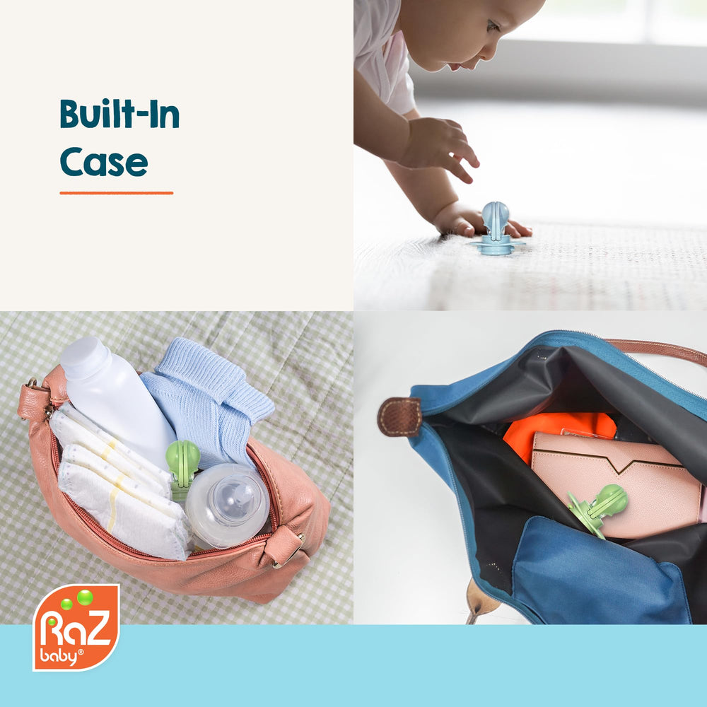 RaZbaby Keep-It-Kleen soft shield detail emphasizes pinch-free, comfy fit
