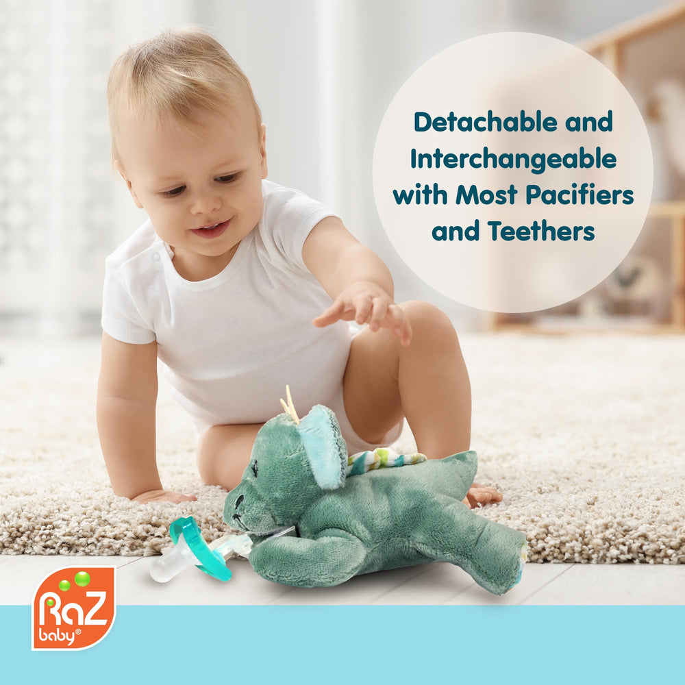 RaZbaby pacifier ready for dishwasher cleaning and quick sanitize.