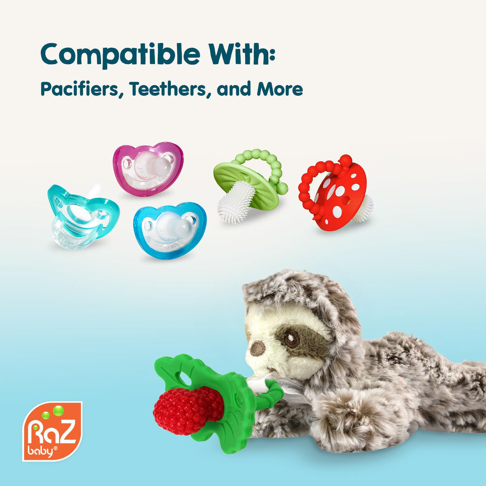 Cookies&Cream RaZbaby RaZbuddy teether combines cute design with practical relief
