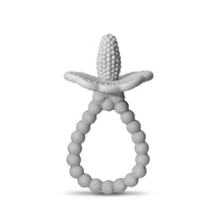 RaZbaby RaZberry Plus teether front gums design for soothing teething and extended gum relief.