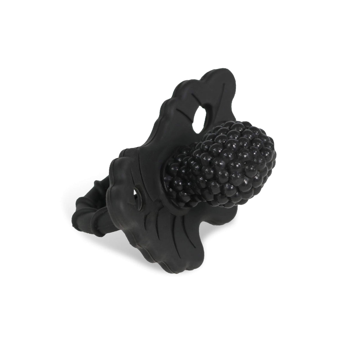 RAZBABY RaZberry teether close-up with BerryBumps texture for soothing gums