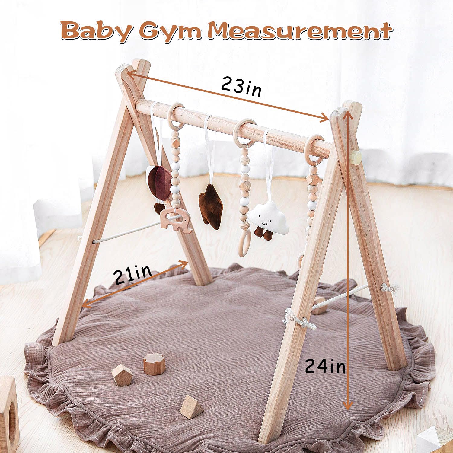 Razee baby play gym in use showing color and reach opportunities