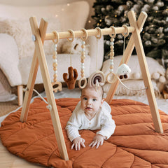Razee foldable baby gym setup enables quick portable play