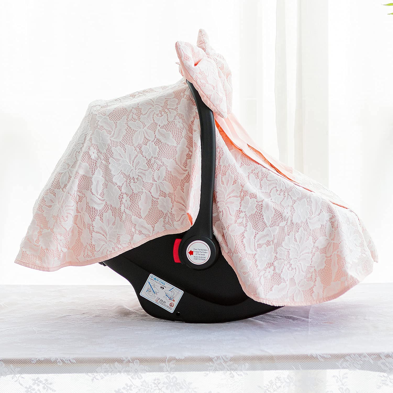 Razee handmade bow detail shot highlights craftsmanship and charming baby look.