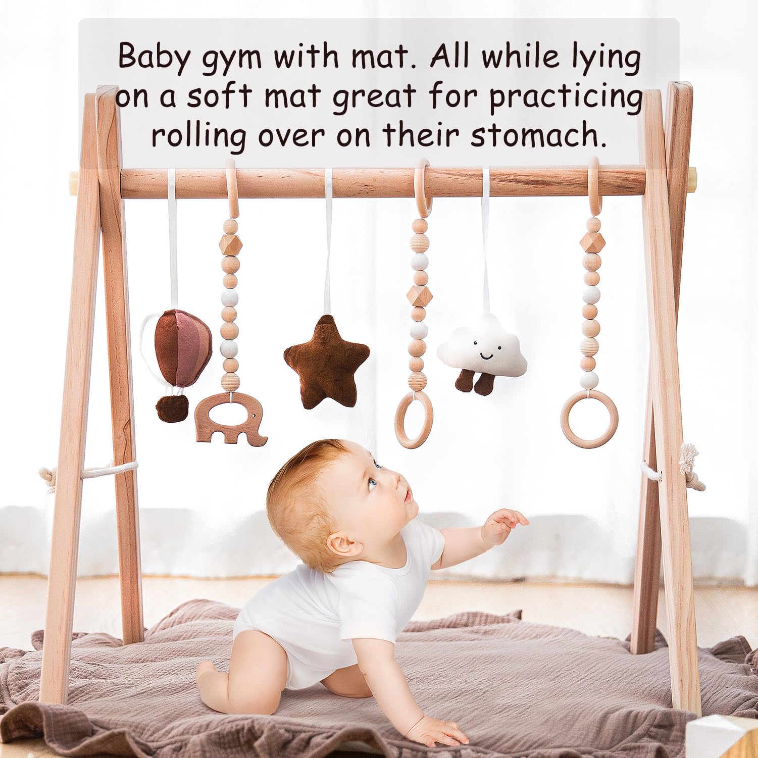 Razee beech wood beads provide safe, smooth sensory fun