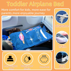 Rdttlv Airplane Bed quick to assemble in minutes between seats.