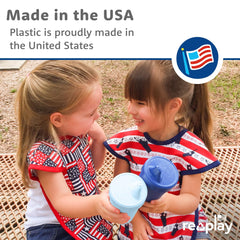 Re-Play Desert Roses one-piece valve prevents leaks for mess-free sipping