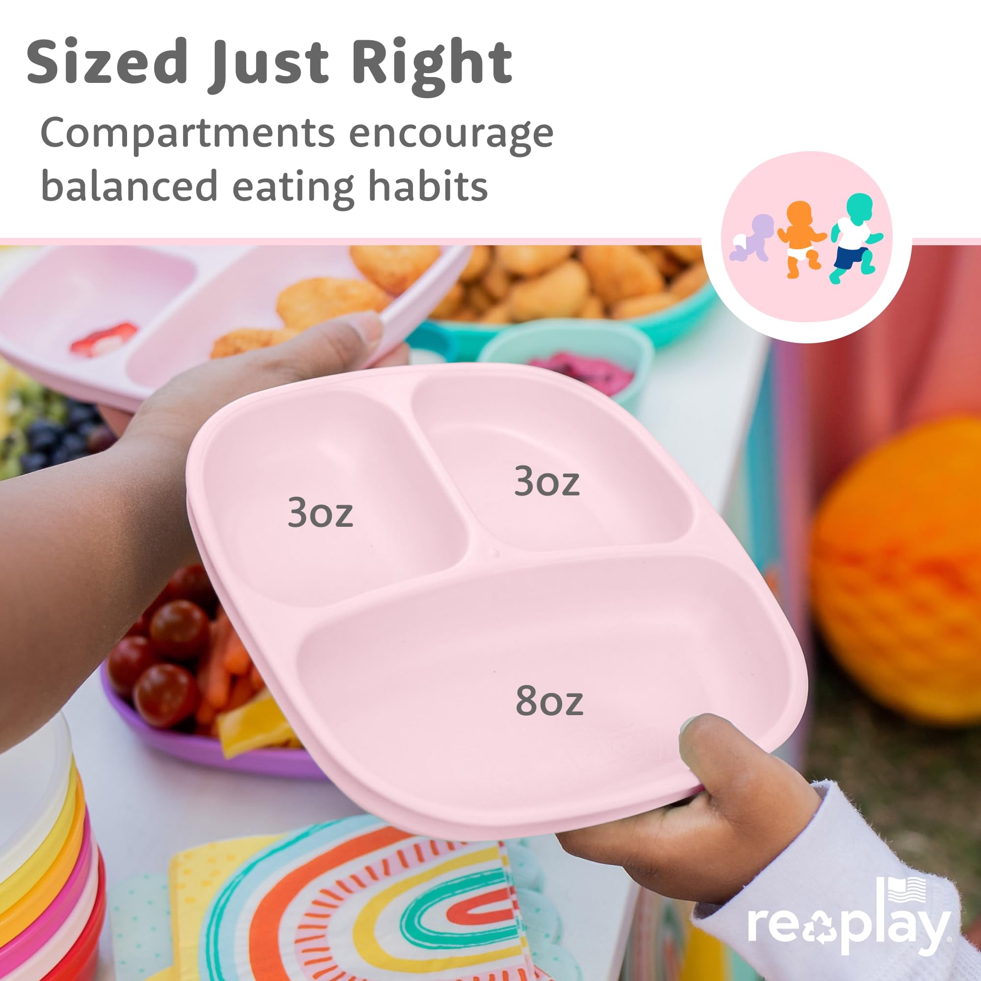 Re-Play princess-color plates brighten mealtimes and appeal