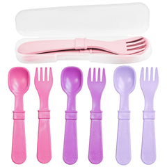 Re-Play Princess forks for toddlers with easy-grip design supporting self-feeding
