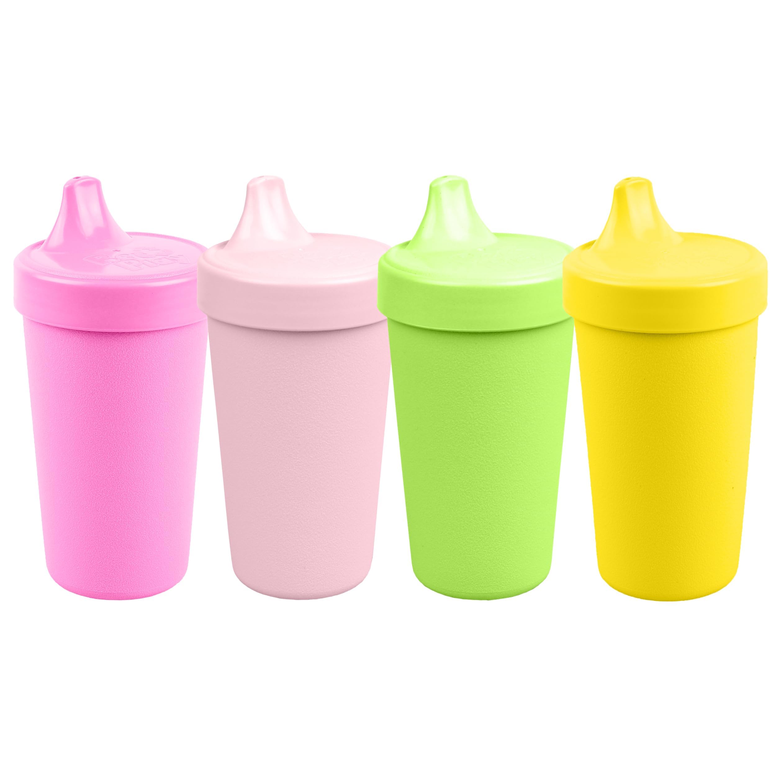 Re-Play spill-proof sippy cups with closed valve keep leaks away during toddler meals