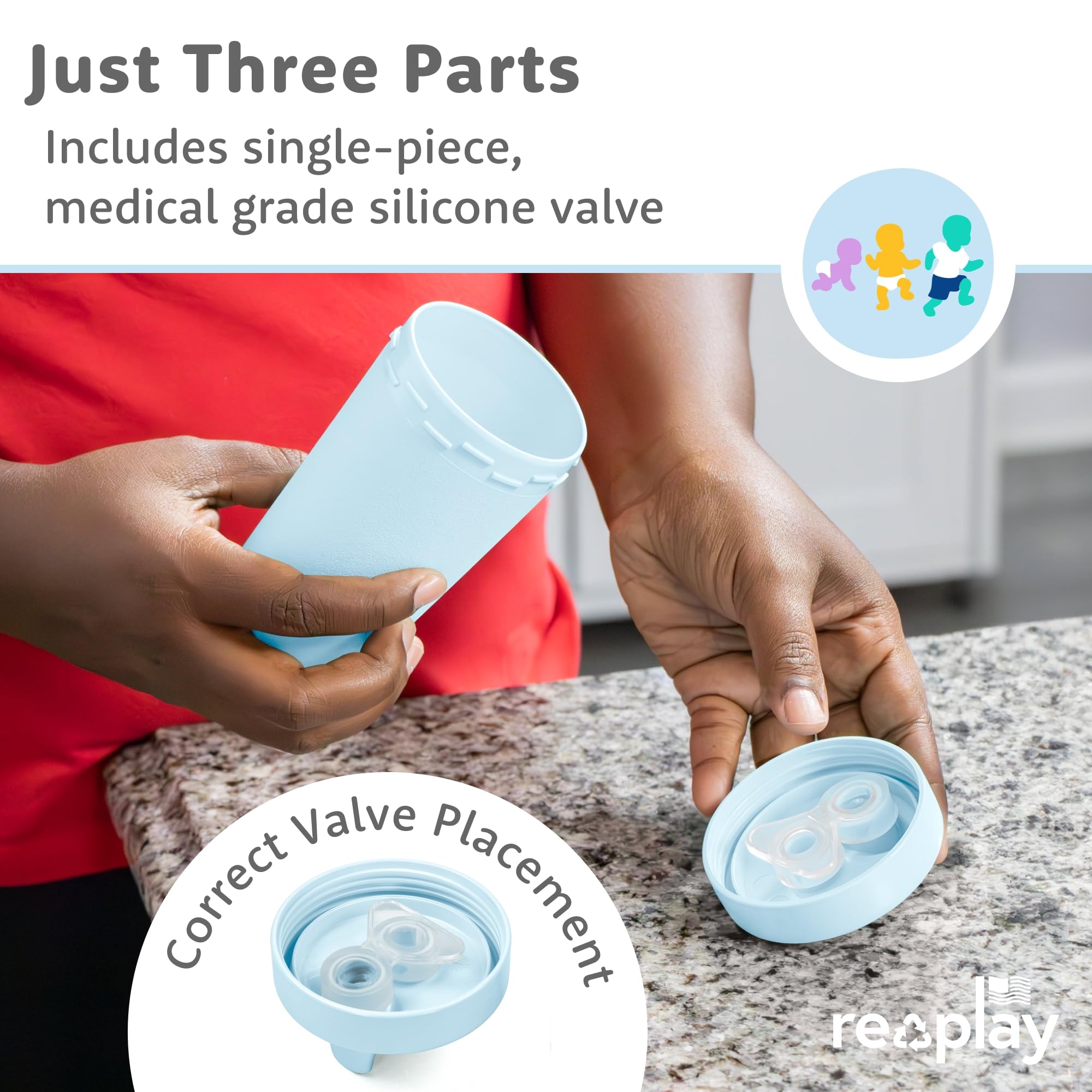 Re-Play color variety supports picky kid preferences during mealtime.