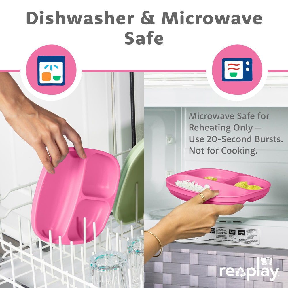 Re-Play stackable plates save kitchen storage space