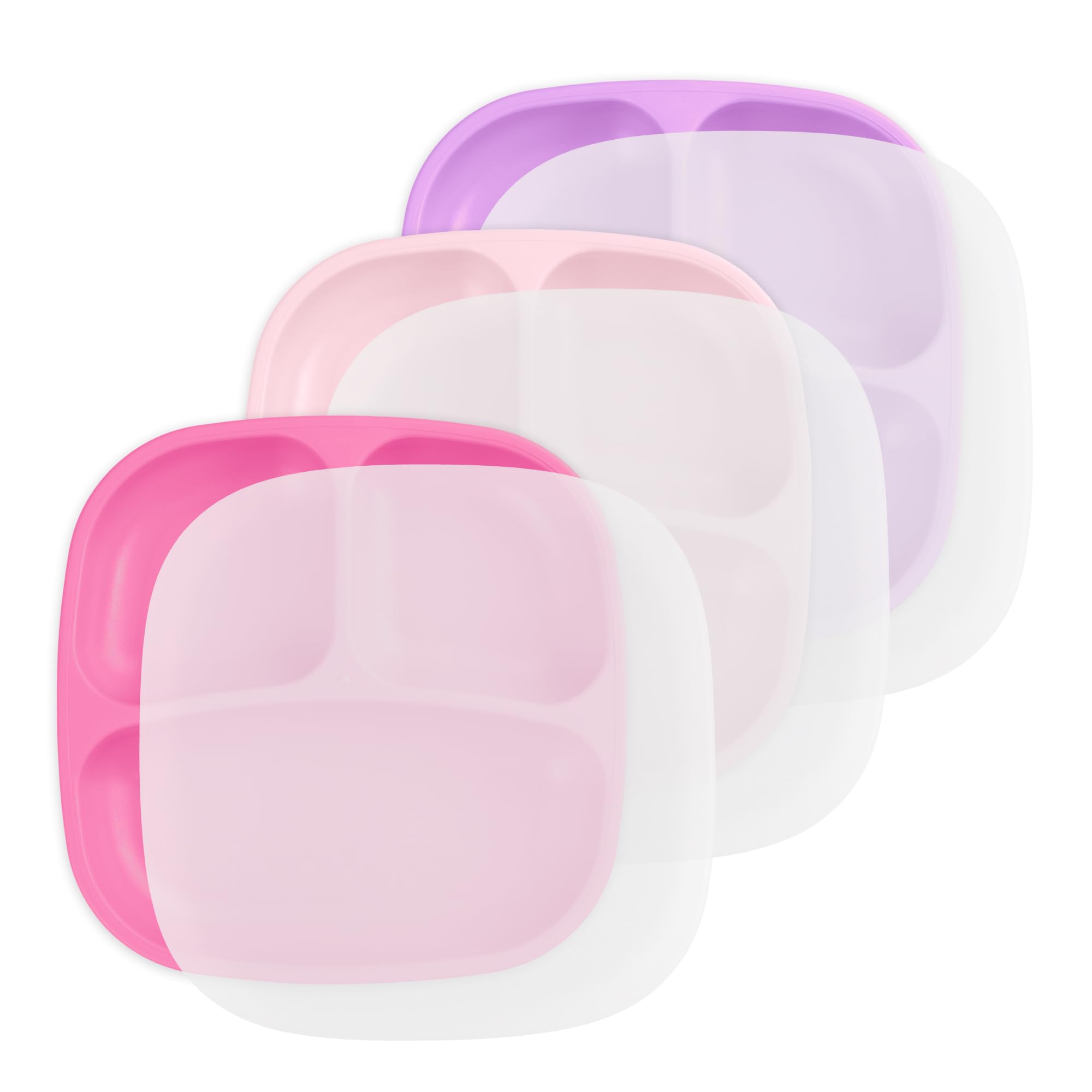Re-Play Princess plates with deep walls enable balanced meals for toddlers