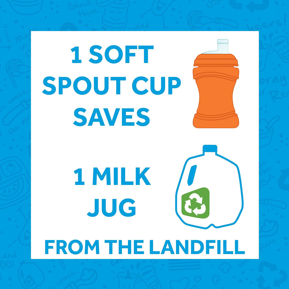 Re-Play Soft Spout Platinum Silicone offers gum-friendly sipping.