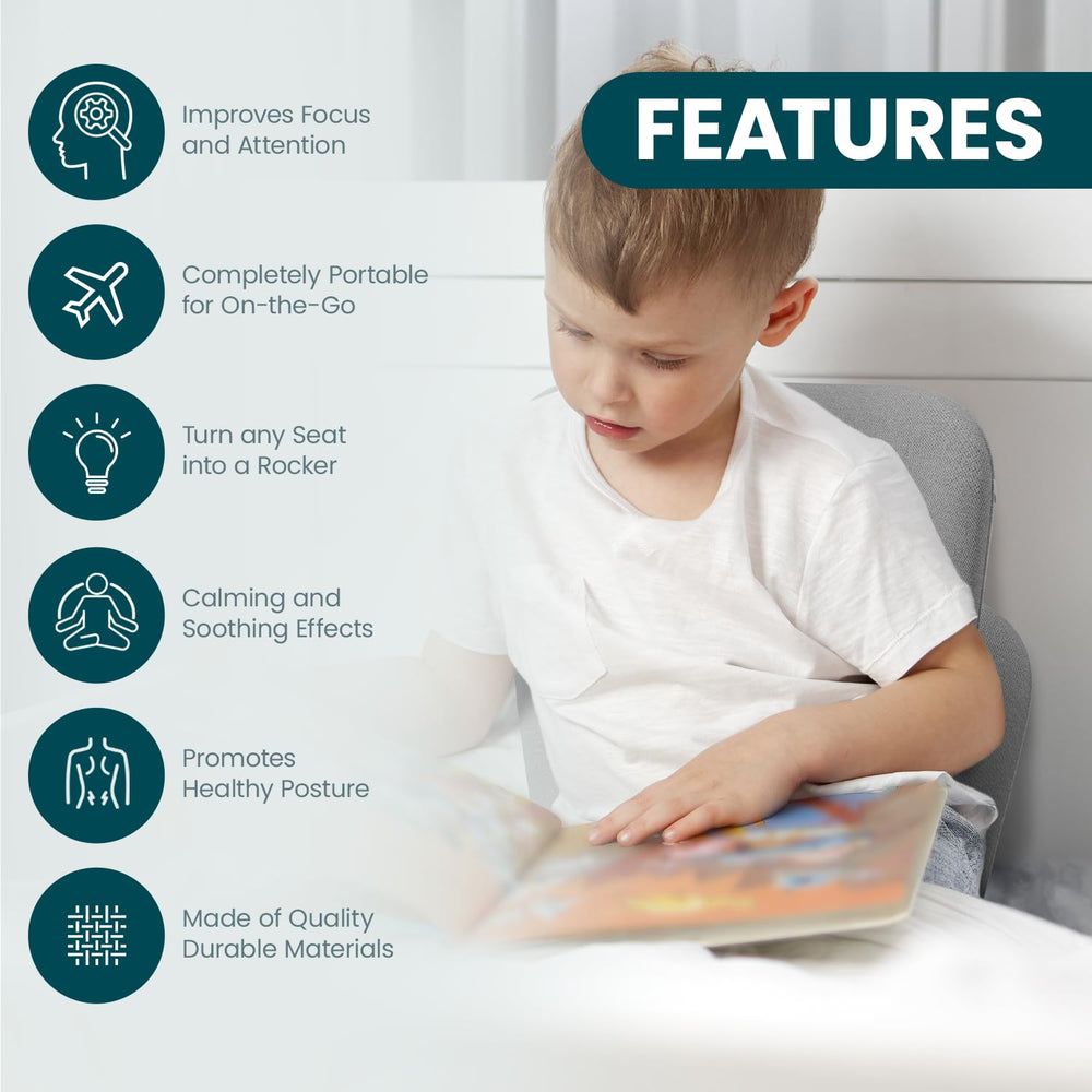 READY ROCKER soft cover with polyurethane foam adds comfortable, quiet seating anywhere.