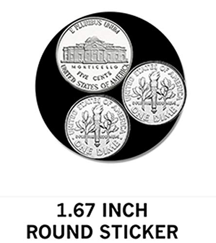 Ready To Pop stripe stickers black-white design aids readability on gift tags.