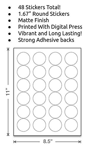 Ready To Pop stripe stickers digital press vibrant color that resists fading.