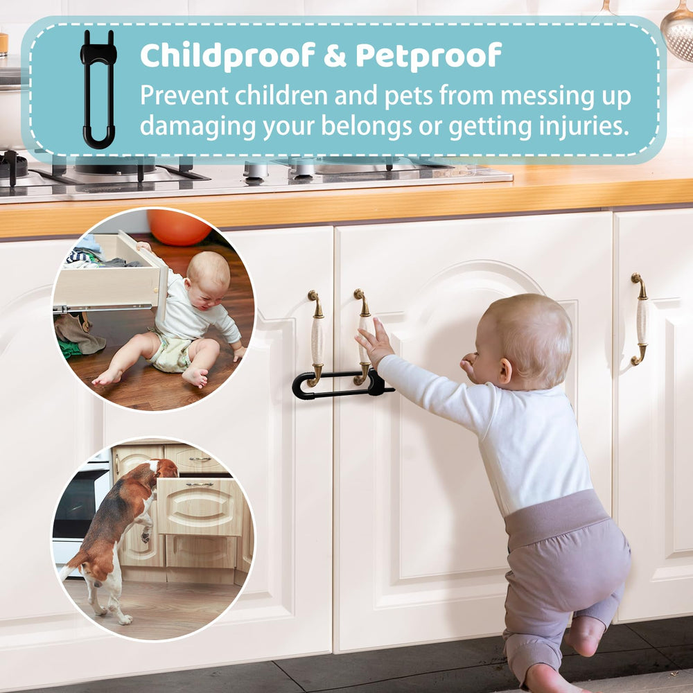 Reaeon bathroom and kitchen cabinet locks in use for safer daily routines