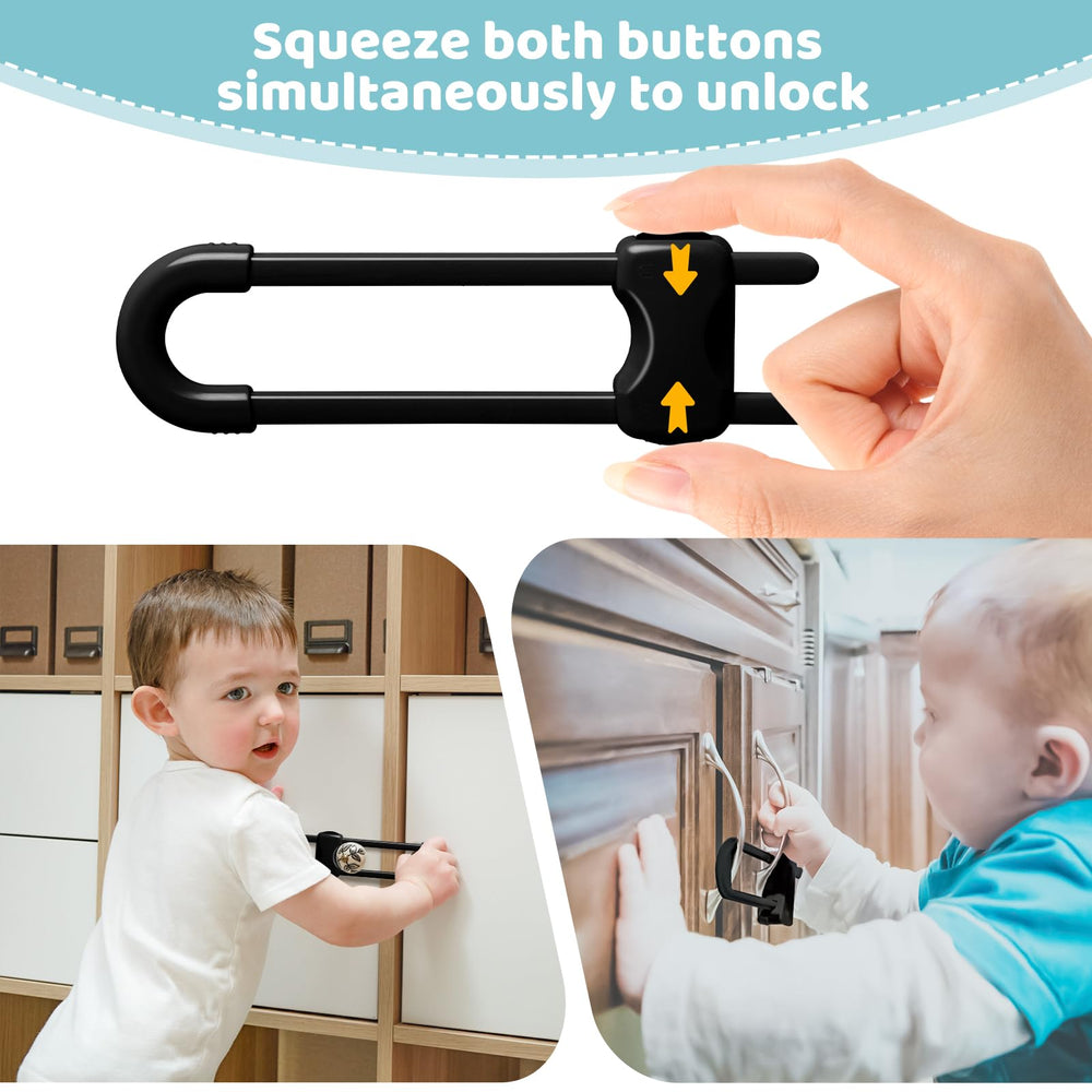 Reaeon six-pack black cabinet locks highlight value and versatility