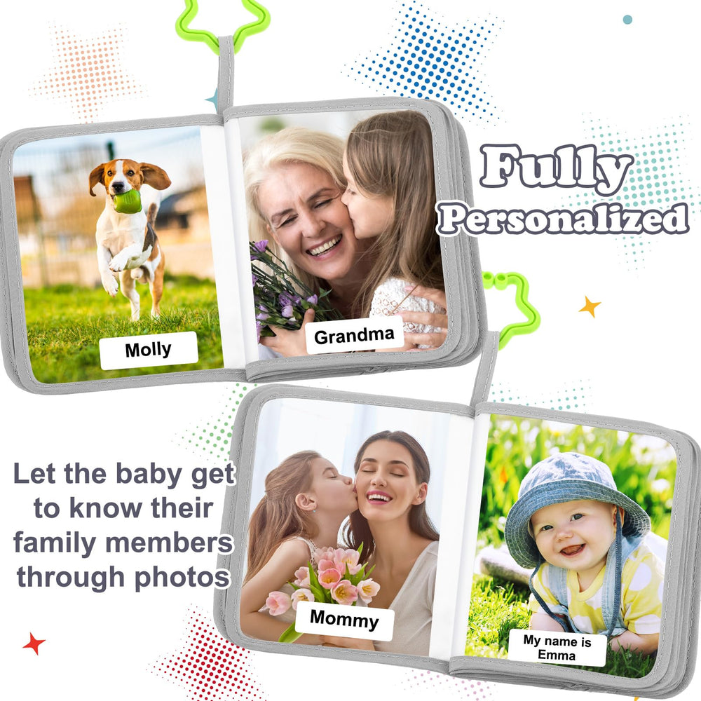 Reallnaive compact 7x5.5 inch album fits cribs and strollers easily.