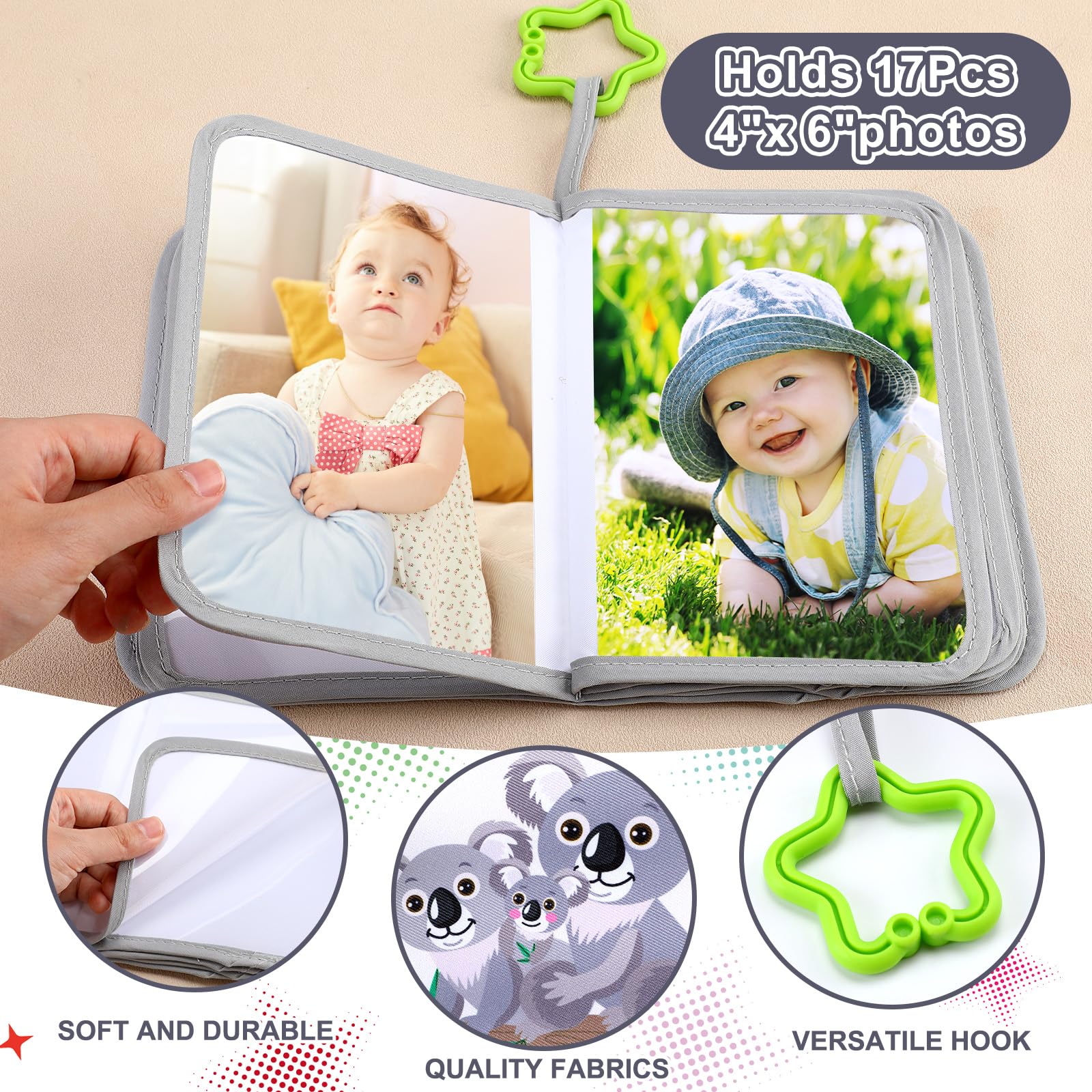 Reallnaive safety mirror helps baby engage safely during photo sessions.