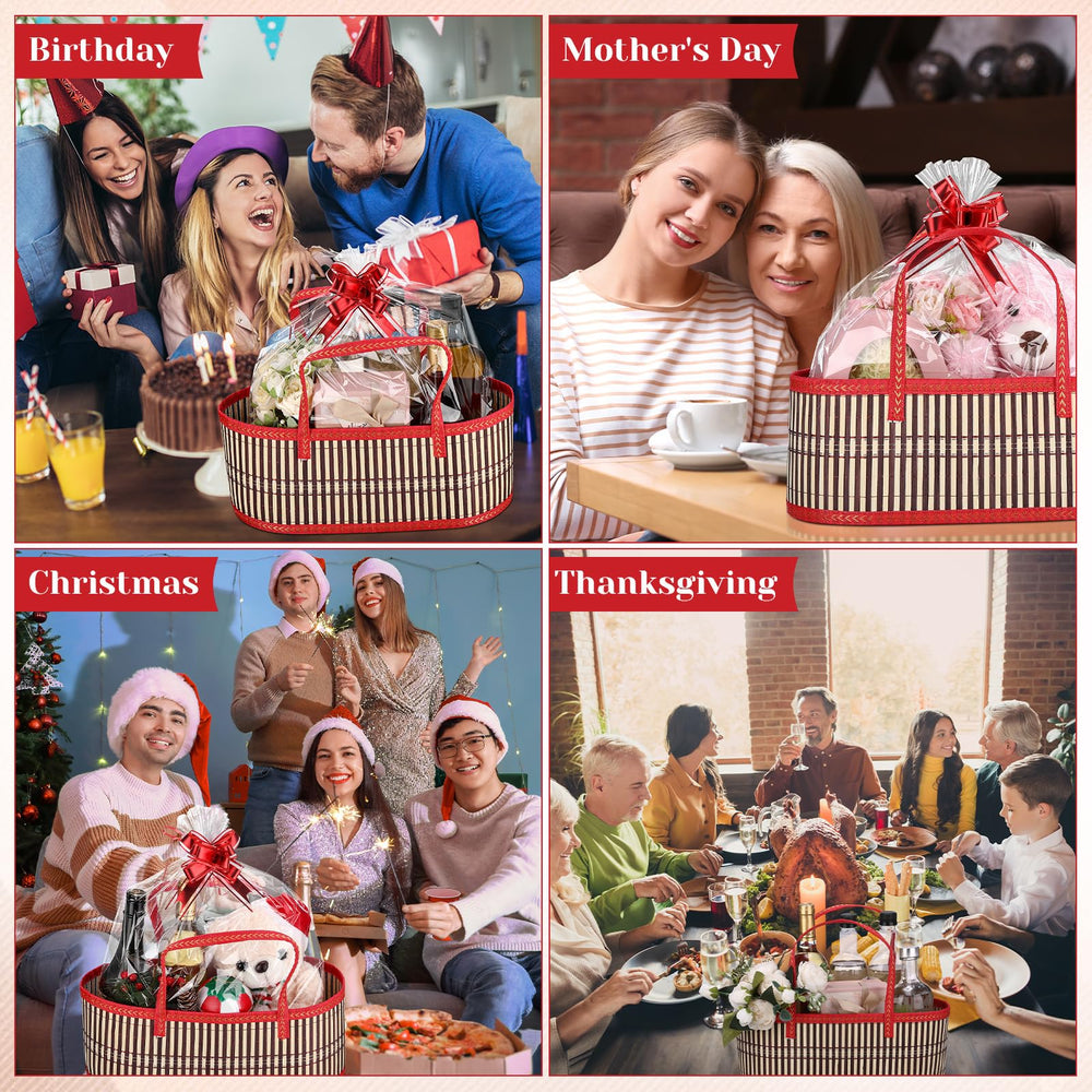 Reallnaive red pull bows close-up add festive finishing touch for gifts.