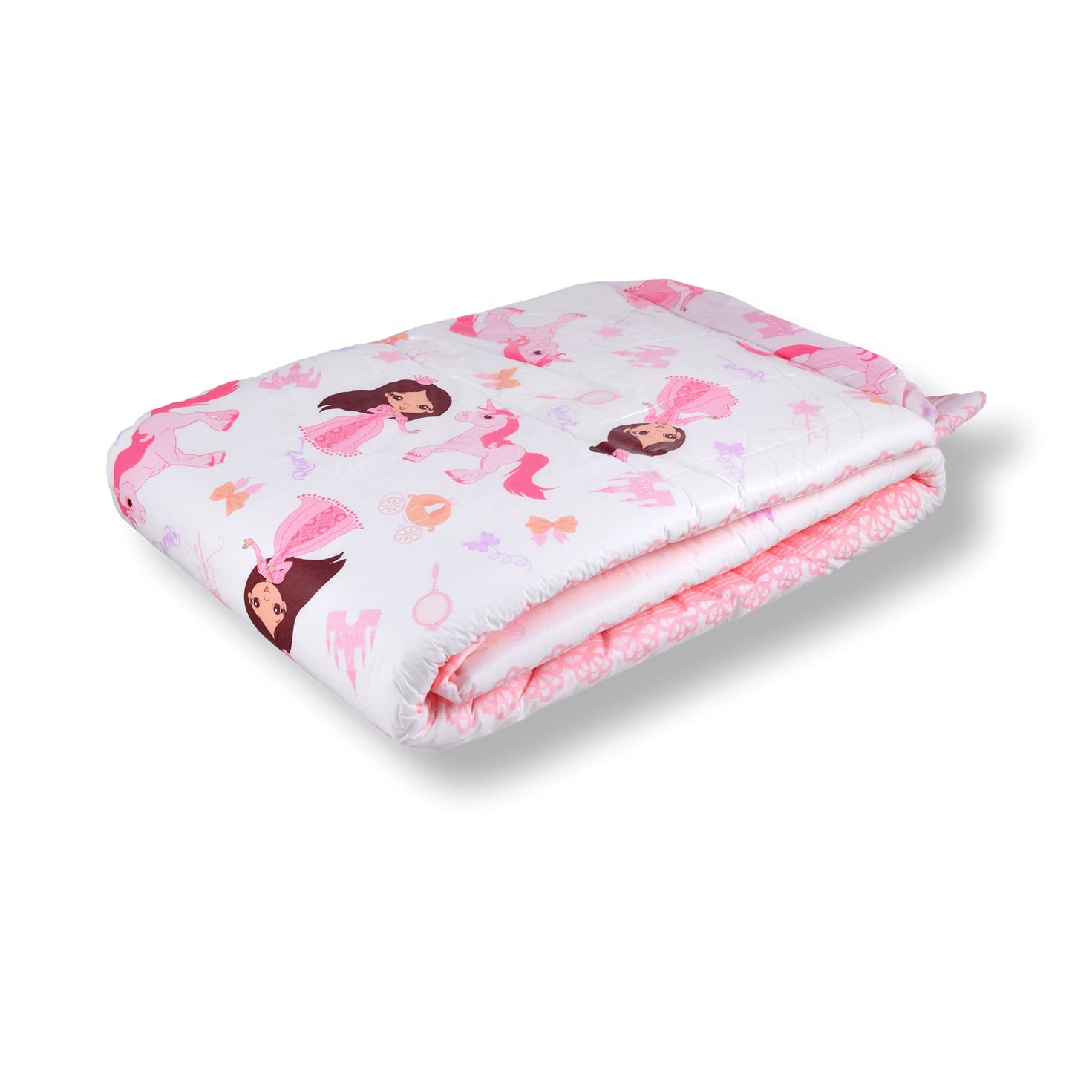 Rearz Princess Pink diaper showing tall standing leak guards for containment