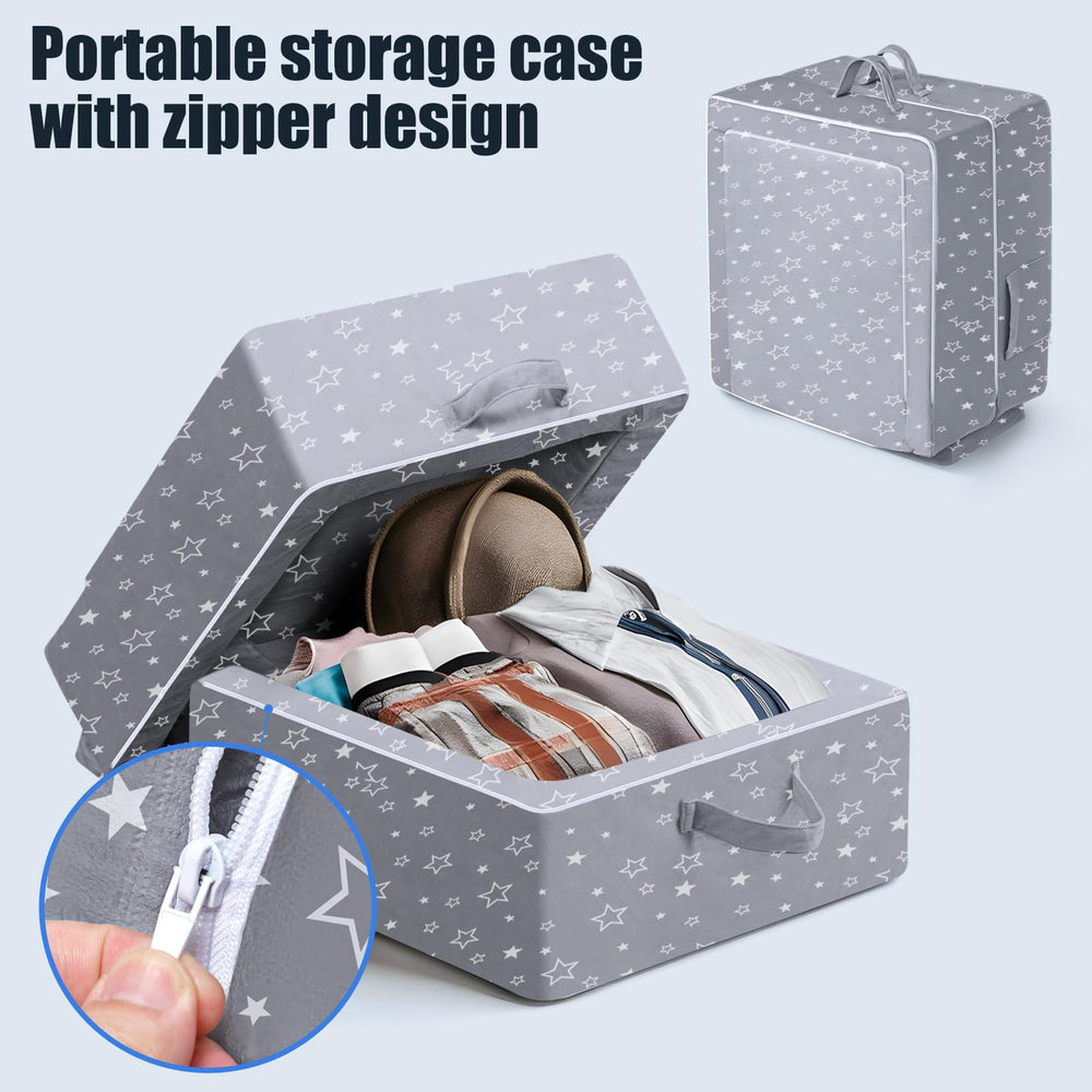 REAWUL bed with zip storage keeps toys and essentials handy.