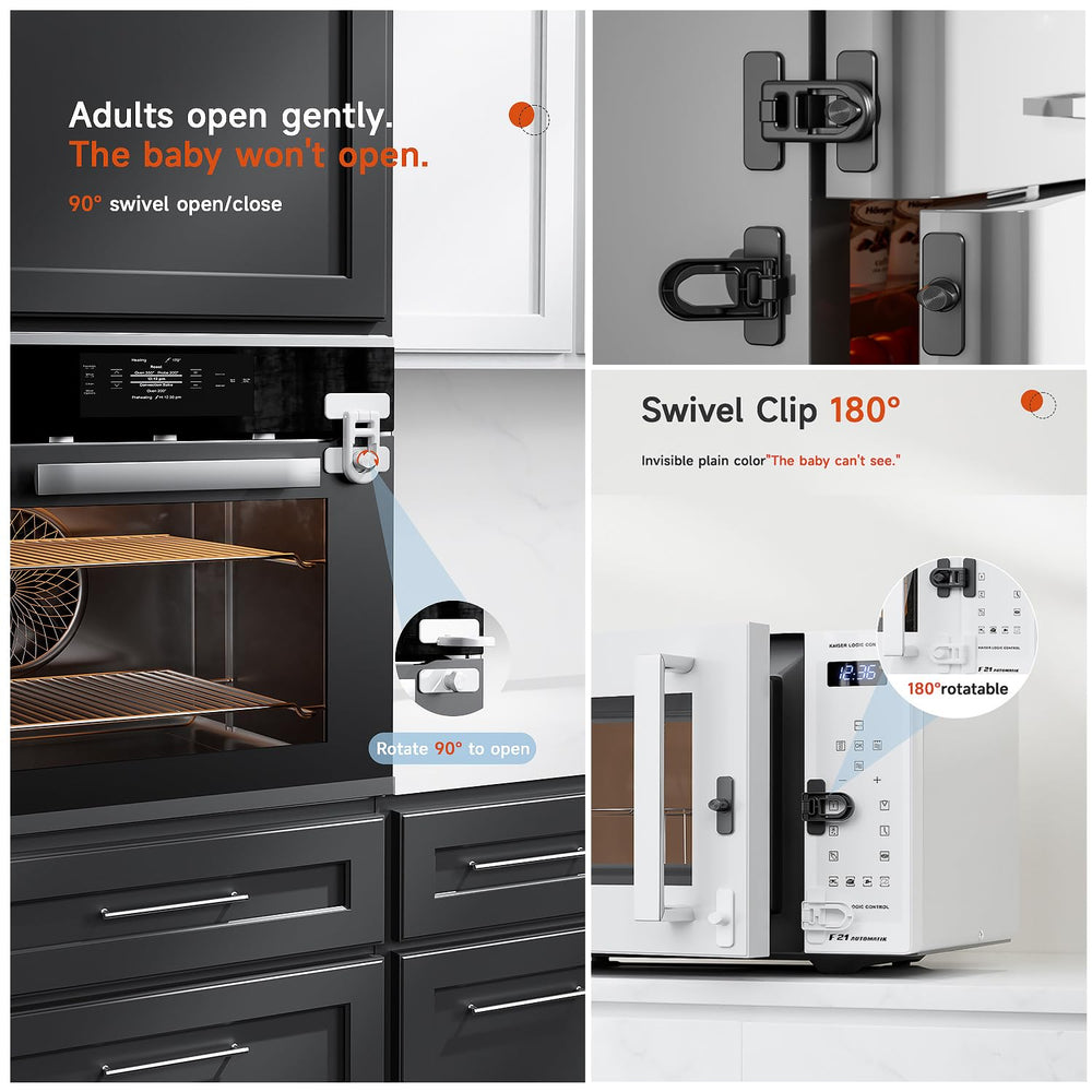 RecDec oven door lock protecting curious hands without drilling