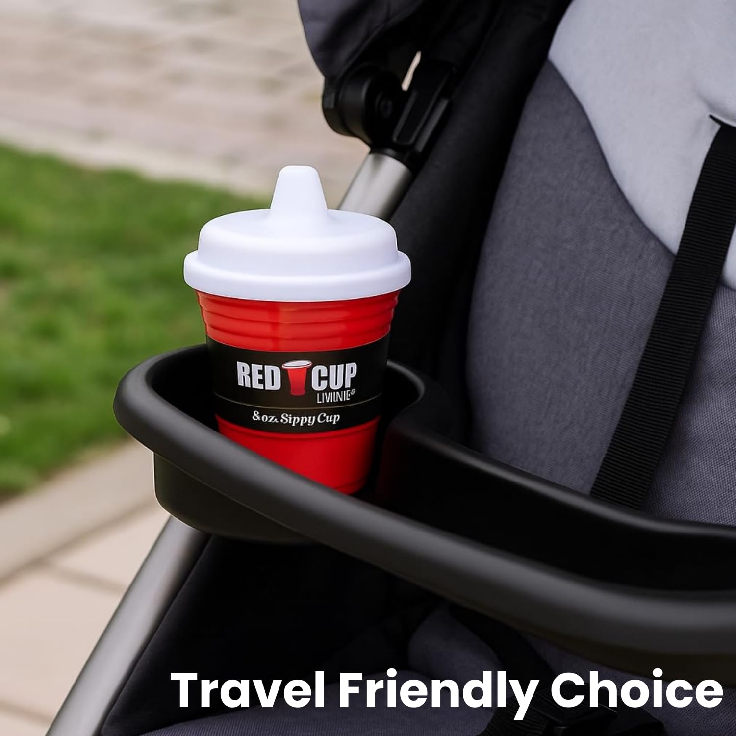 Red Cup Living BPA-free plastic cup keeps sip tastes clean and safe for kids.