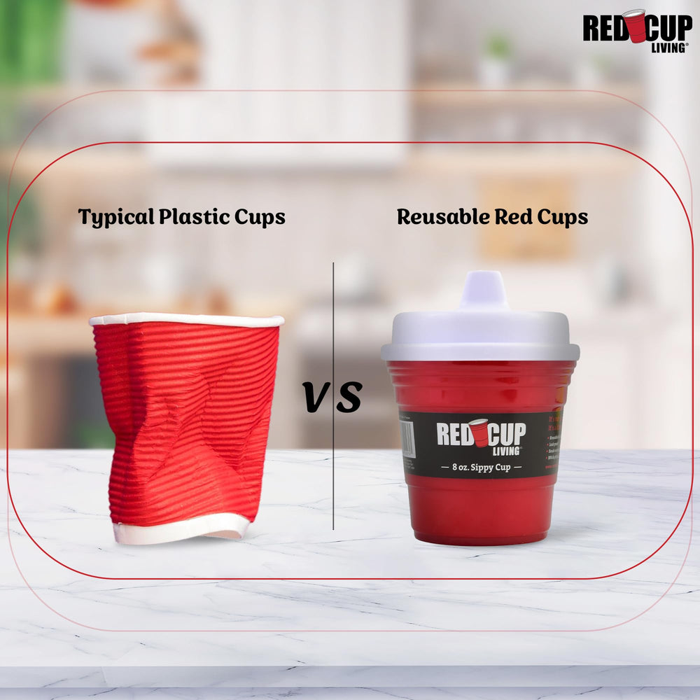 Red Cup Living mini red party cup design makes adorable milestone gifts.