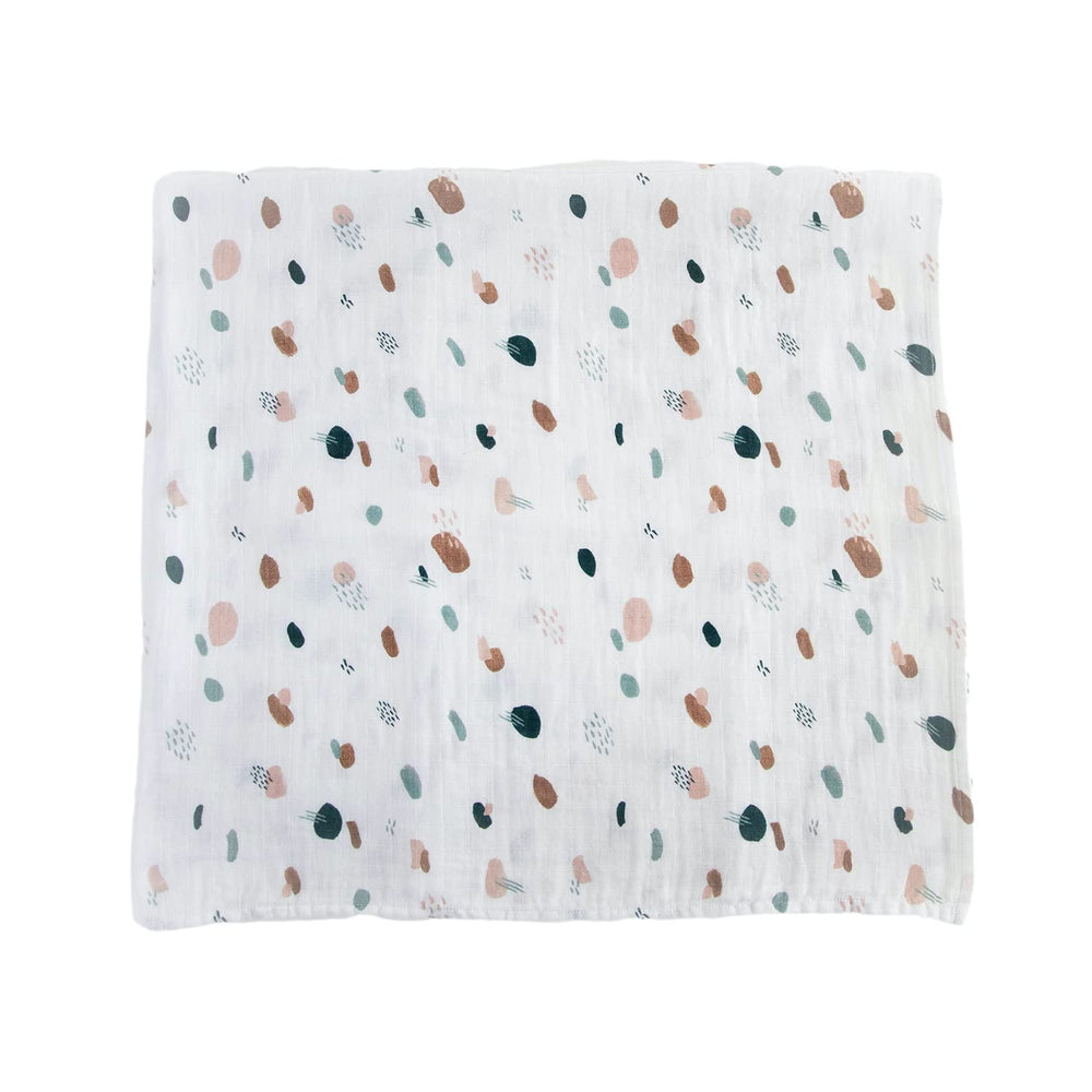 Red Rovr baby nursing burping swaddle demonstrates easy wrap for feeds.