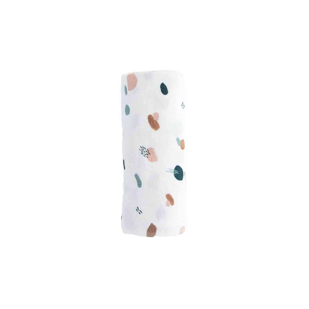 Red Rovr organic cotton muslin closeup emphasizes gentle, breathable fabric.
