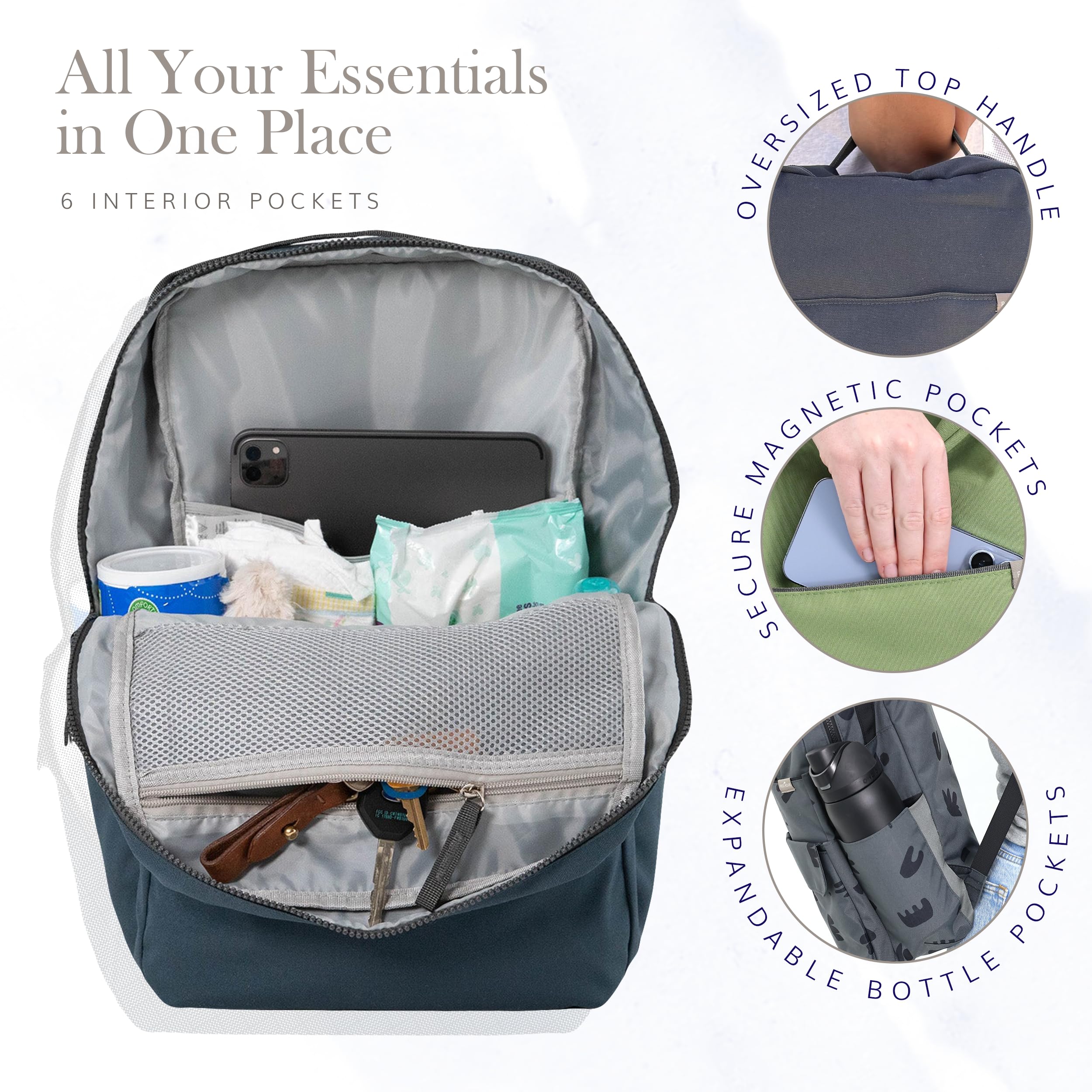Red Rovr Roo changing pad ready for quick on-the-go changes.