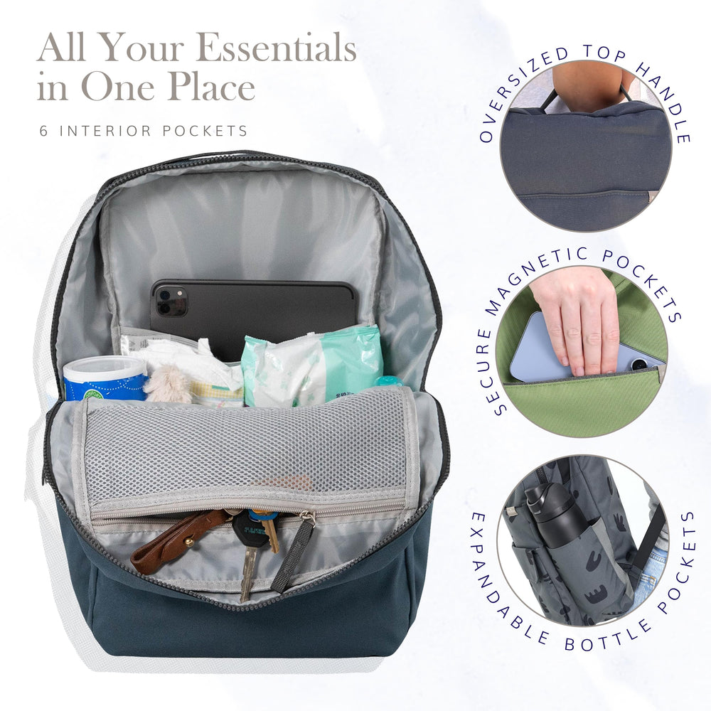 Red Rovr Roo changing pad ready for quick on-the-go changes.