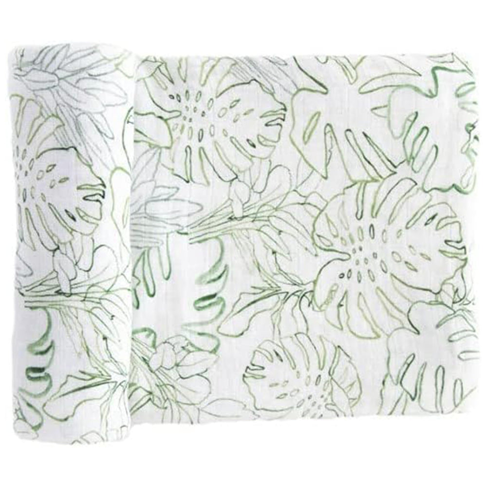 Red Rovr Jungle Lea print swaddle blanket for cozy daytime cuddles.